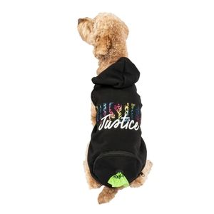 NWT Justice Dog Fleece Hoodie